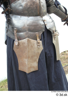 Photos Medieval Knight in plate armor 17 blue skirt lower…